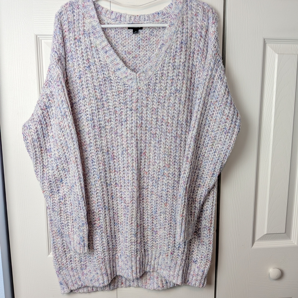 Torrid Multicolor V-Neck Sweater